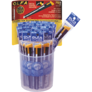 100-180-BT/36 - OLFA Cutter Standard, schwarz - 36 Stck. mit Eimer