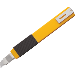 100-A-2 - OLFA Standard-Duty Universalmesser mit Gleitentriegelung