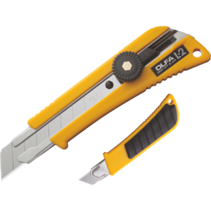 100-L-2 - OLFA Heavy Duty - Messer mit Gummigriff