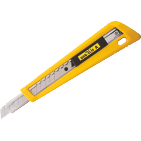100-NA-1 - OLFA Universalmesser mit Gummigriff und automatischer Verriegelung
