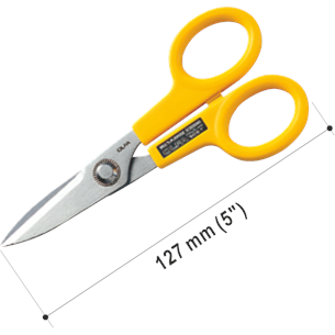 100-SCS-1 - OLFA 5" Edelstahlschere mit gezacktem Messer