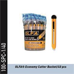 100-SPC-1/40 - OLFA Economy Cutter - Eimer mit 40 Stk.