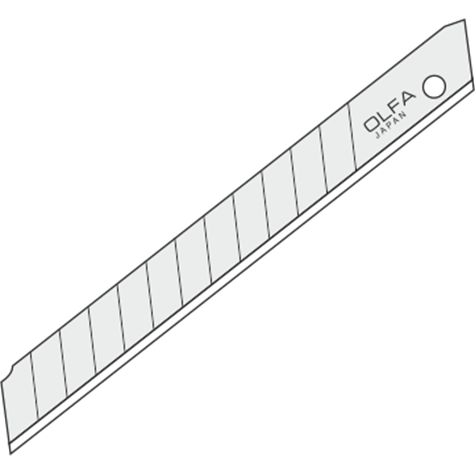 120-AB-10S - OLFA Snap-Off Edelstahlklingen 45° - 10 Stk.