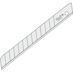 120-AB-10S - OLFA Snap-Off Edelstahlklingen 45° - 10 Stk.