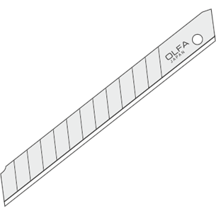 120-AB-10S - OLFA Snap-Off Edelstahlklingen 45° - 10 Stk.