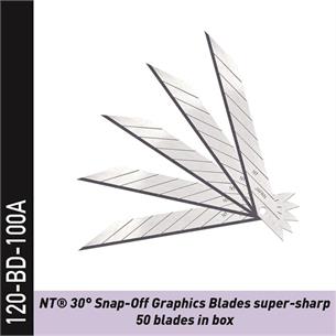 120-BD-100a - NT Abbrechklingen 30° extra scharf - 5 x 10 Stück