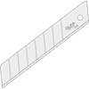 120-LB-10 - OLFA Snap-Off Klingen, silber 45° - 10 Stck.