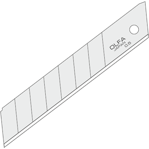 120-LB-10 - OLFA Snap-Off Klingen, silber 45° - 10 Stk.