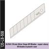 120-LB-50B - OLFA Snap-Off Klingen, silber 45° - 50er Blister