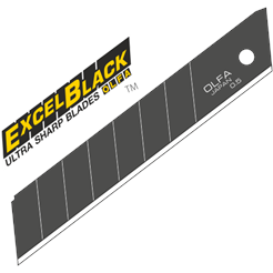 120-LBB-10 - OLFA Snap-Off Klingen, schwarz 45° - 10 Stck. Ultra scharf