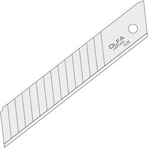 120-LBD-10 - OLFA Doppelseitige Snap-Off Klinge 45° -  10 Stck. Carbon Stahl
