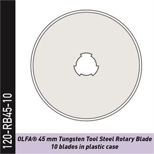 120-RB45-10 - OLFA Klingen RTY-2/DX, 2NS, 2G, 2C - 10 Stk.