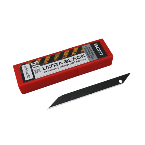 120-SUB-50 - SOTT ULTRA BLACK 30° Snap-Off Graphic Blades - 50 pack