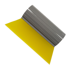 150-003BT - Mediumline gelber Turbo Rakel, 14cm - mit großem Griff