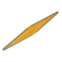 150-083 - YELLOW REACH WING 43cm