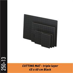 250-013 - 3-lagige Schneidematte 45cm x 60cm, schwarz