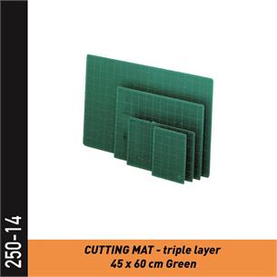 250-014 - 3-lagige Schneidematte 45cm x 60cm, grün