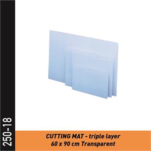 250-018 - 3-lagige Schneidematte 60cm x 90cm, transparent