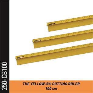 250-CB100 - SOTT Yellow-5 Anti-Rutsch Schneidelineal -100cm