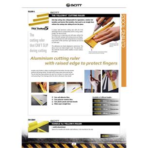 250-CB155 - SOTT Yellow-5 Anti-Rutsch Schneidelineal -150cm