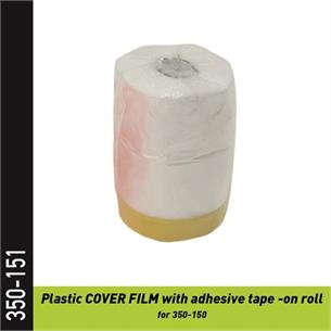 350-151 - Plastikschutzfolie mit Klebeband- auf Rolle