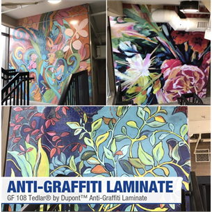 TEDLAR® BY DUPONT™ clear UV-Overlaminat Anti-Graffiti